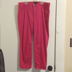 Talbots Pants Womens Size 14 Petite Pink 5 Pocket Design